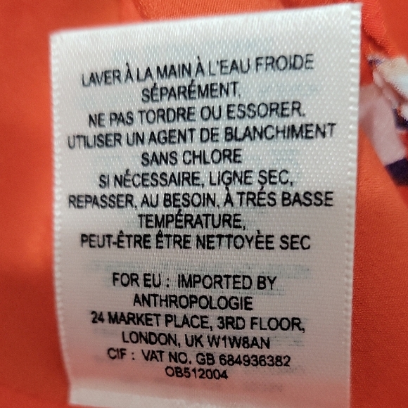 Anthropologie HD In Paris Silk Floral Print Maxi Skirt Size 4 - Picture 7 of 9